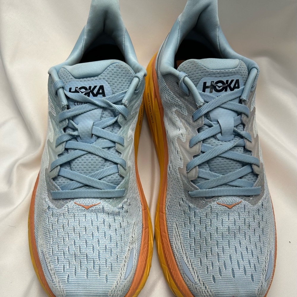 Hoka Women’s One One Clifton 8 Summer Song Ice Blue 10B Run Walk Comfy - Picture 3 of 15